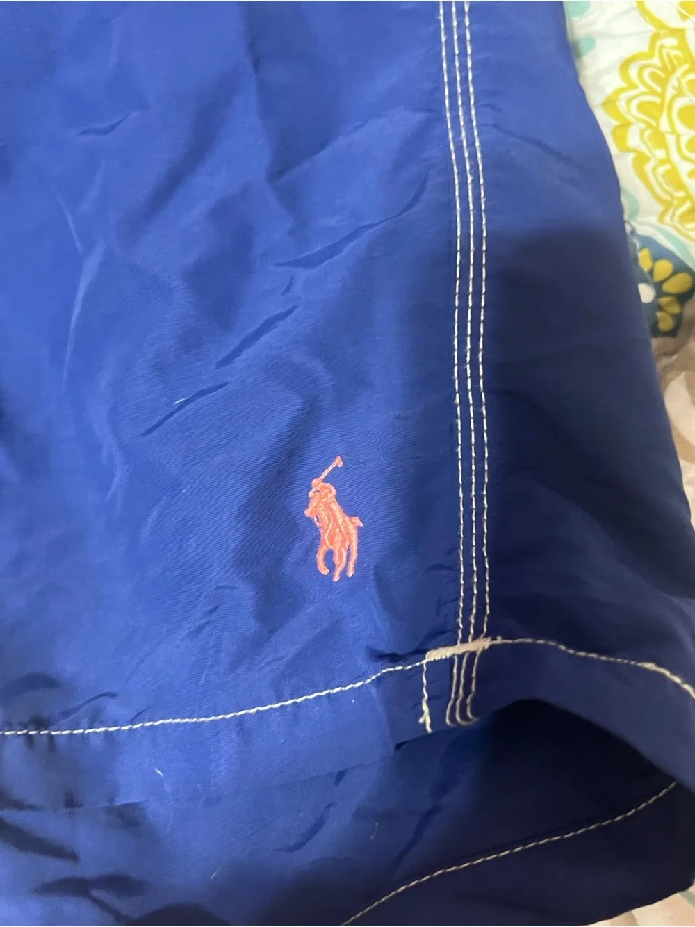 Polo by Ralph Lauren Blue Men's Swim Board Shorts with Cargo Pocket